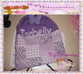 Mochilinha personalizada com nome.